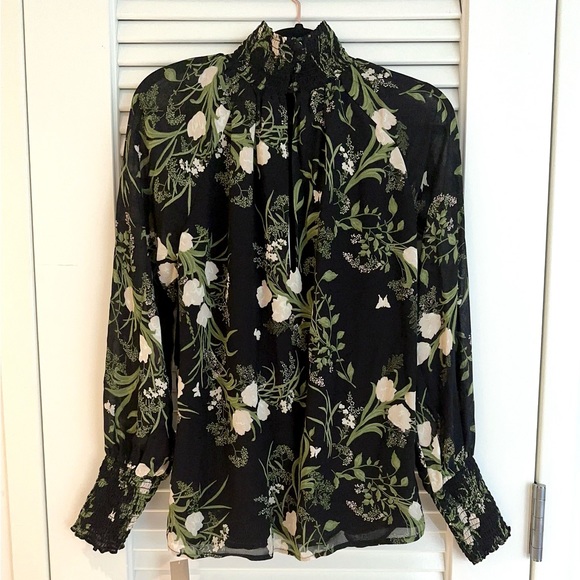 Reformation Francois Floral Turtleneck - Picture 1 of 5